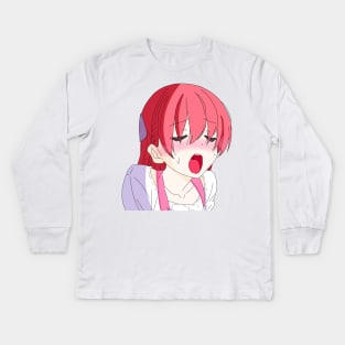 tsukasa waifuuuuuu Kids Long Sleeve T-Shirt